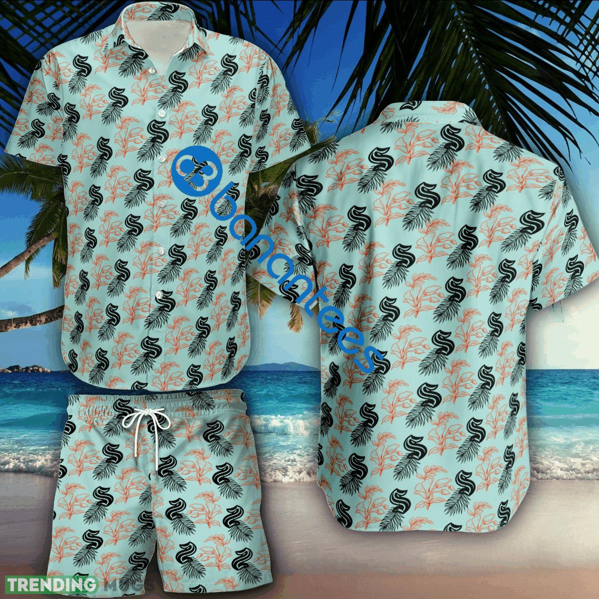 NHL Seattle Kraken Combo Hawaiian Shirt & Short Logo Summer Beach - NHL Seattle Kraken Combo Hawaiian Shirt & Short Logo Summer Beach NHL Seattle Kraken Combo Hawaiian Shirt & Short Logo Summer Beach - NHL Seattle Kraken Combo Hawaiian Shirt & Short Logo Summer Beach
