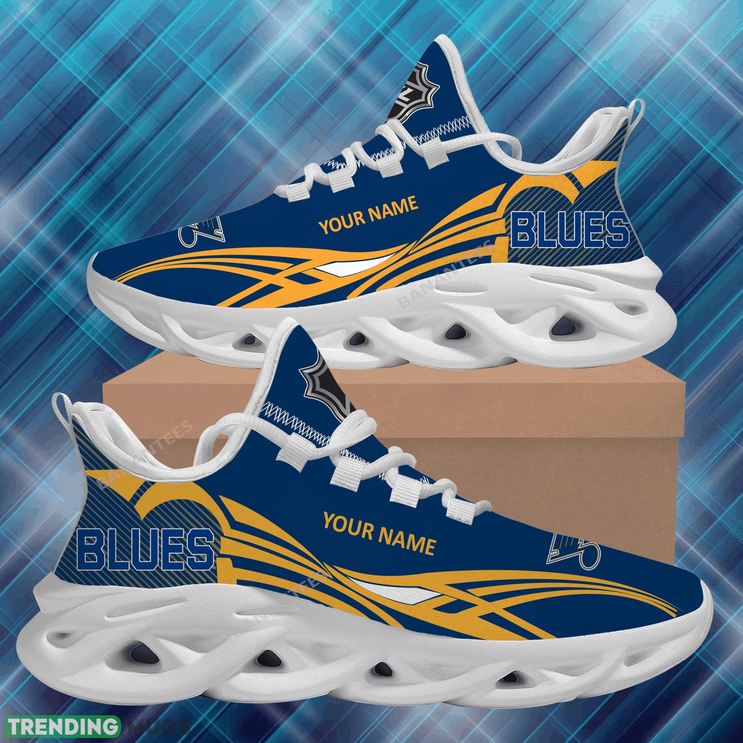 NHL St. Louis Blues Max Soul Shoes New Personalized Unique Chunky Sneaker Max Soul NHL St. Louis Blues Max Soul Shoes New Personalized Unique Chunky Sneaker Max Soul