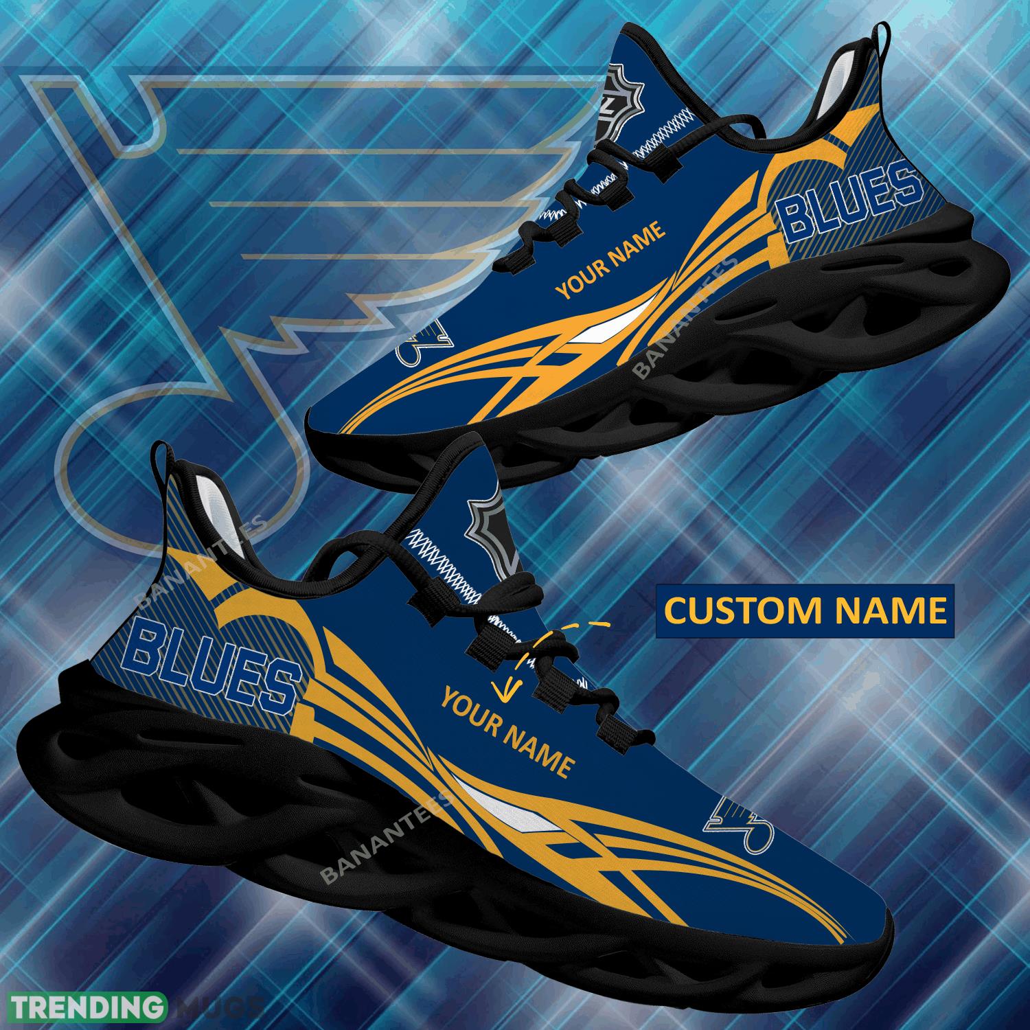 NHL St. Louis Blues Max Soul Shoes New Personalized Unique Chunky Sneaker - NHL St. Louis Blues Max Soul Shoes Personalized Photo 1 NHL St. Louis Blues Max Soul Shoes New Personalized Unique Chunky Sneaker - NHL St. Louis Blues Max Soul Shoes Personalized Photo 1