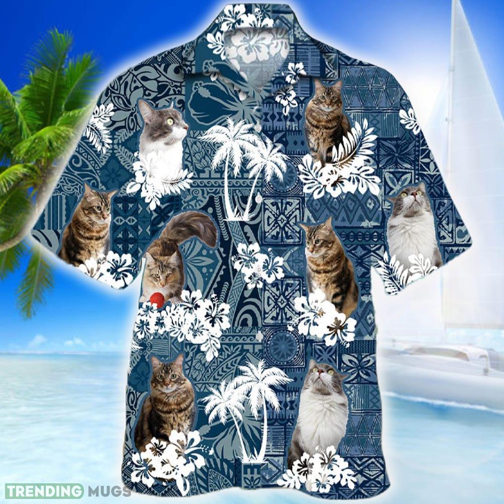 Norsk Skogkatt Hawaiian Shirt Cat Lover Summer Gift For Men Women Beach - Norsk Skogkatt Hawaiian Shirt Cat Lover Summer Gift For Men Women_1 Norsk Skogkatt Hawaiian Shirt Cat Lover Summer Gift For Men Women Beach - Norsk Skogkatt Hawaiian Shirt Cat Lover Summer Gift For Men Women_1