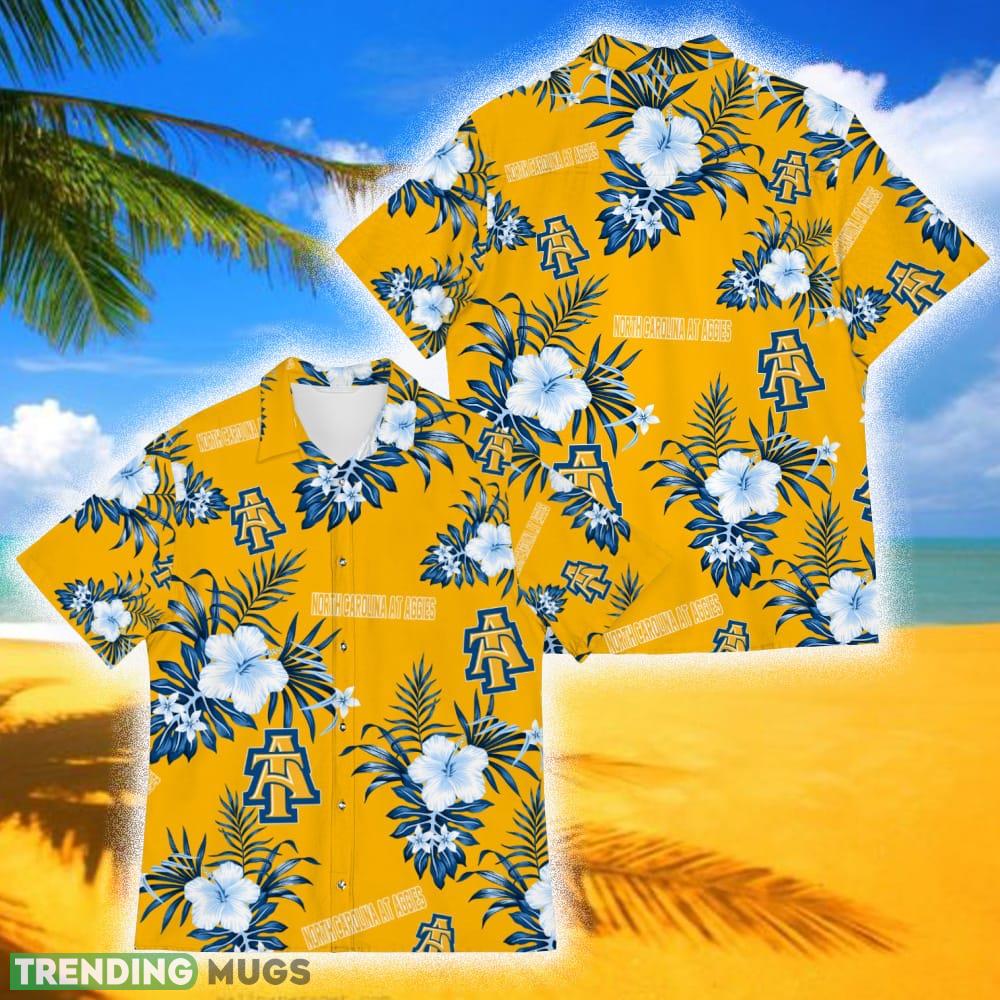 North Carolina A_ _T Aggies Sport Tropical 3D Hawaiian Shirt For Fans Men And Women Gift - North Carolina A_ _T Aggies Sport Tropical 3D Hawaiian Shirt For Fans Men And Women Gift