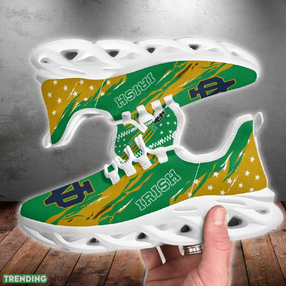 Notre Dame Fighting Irish Stars and Stripes Represent Chunky Shoes New Max Soul Sneakers Men Gift Max Soul Notre Dame Fighting Irish Stars and Stripes Represent Chunky Shoes New Max Soul Sneakers Men Gift Max Soul