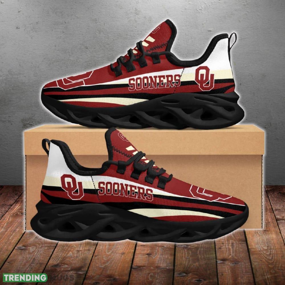 Oklahoma Sooners Curate Chunky Shoes New Max Soul Sneakers Men Gift - Oklahoma Sooners Max Soul Running Shoes_1 Oklahoma Sooners Curate Chunky Shoes New Max Soul Sneakers Men Gift - Oklahoma Sooners Max Soul Running Shoes_1