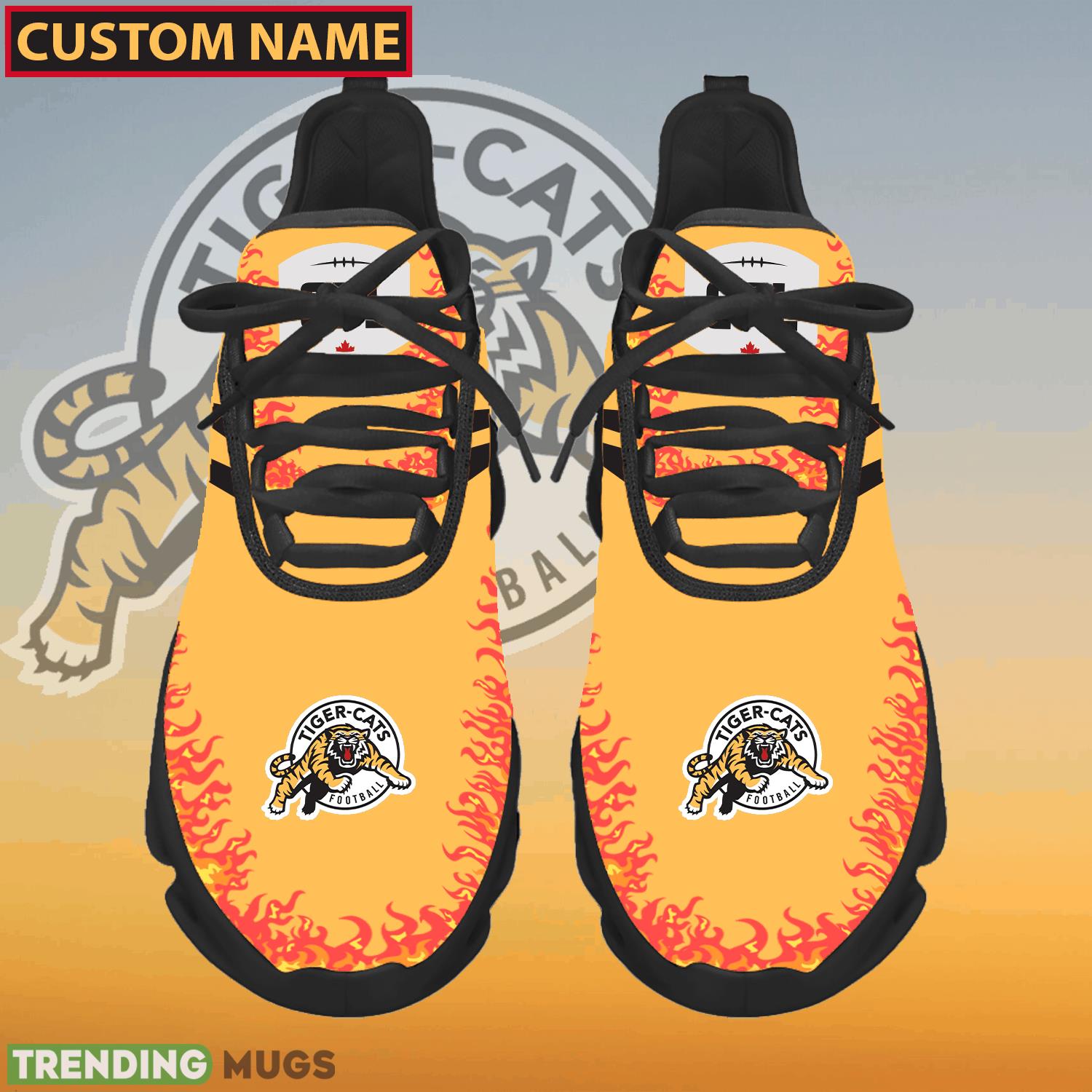 Personalized CFL Hamilton Tiger Cats Logo New Style Max Soul Shoes For Lover - CFL Hamilton Tiger Cats Logo Love Personalized Max Soul Shoes Photo 1 Personalized CFL Hamilton Tiger Cats Logo New Style Max Soul Shoes For Lover - CFL Hamilton Tiger Cats Logo Love Personalized Max Soul Shoes Photo 1