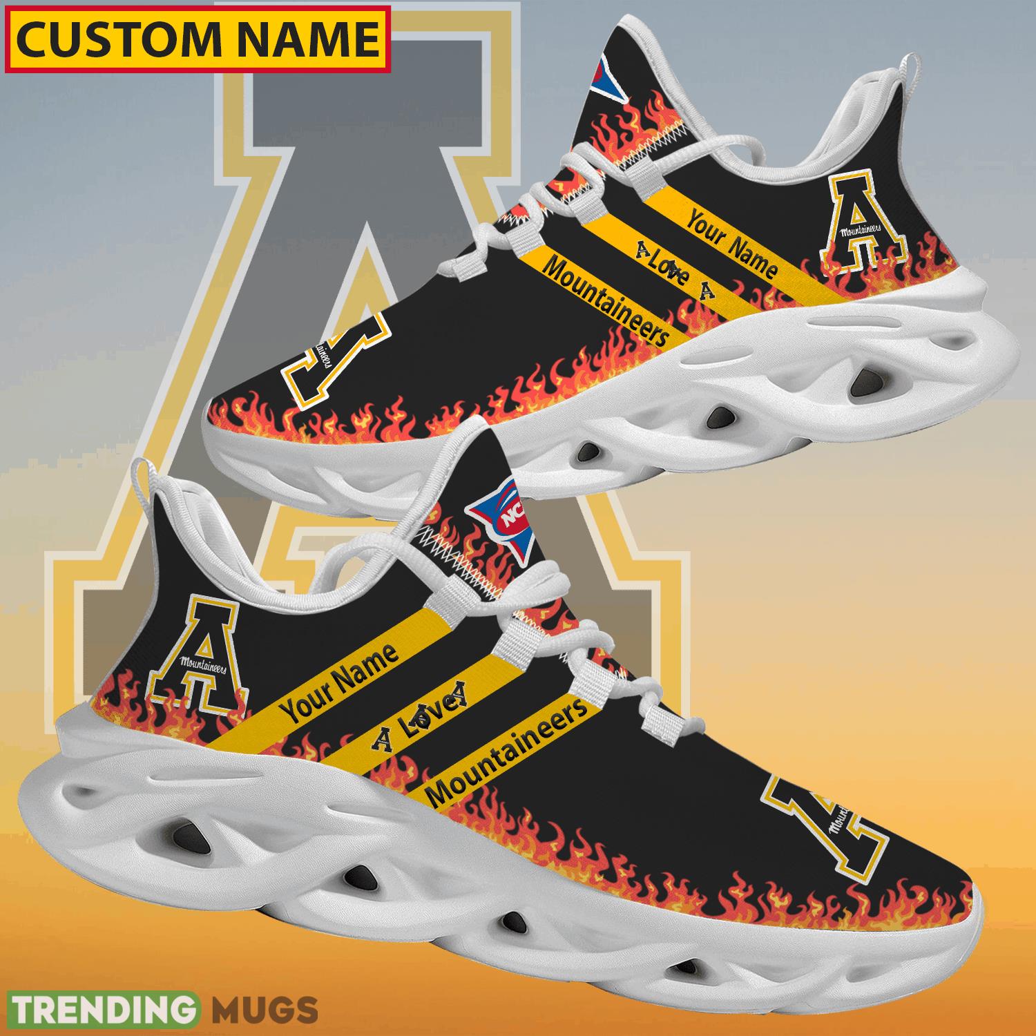 Personalized NCAA Appalachian State Mountaineers Logo New Style Max Soul Shoes For Fans Max Soul Personalized NCAA Appalachian State Mountaineers Logo New Style Max Soul Shoes For Fans Max Soul