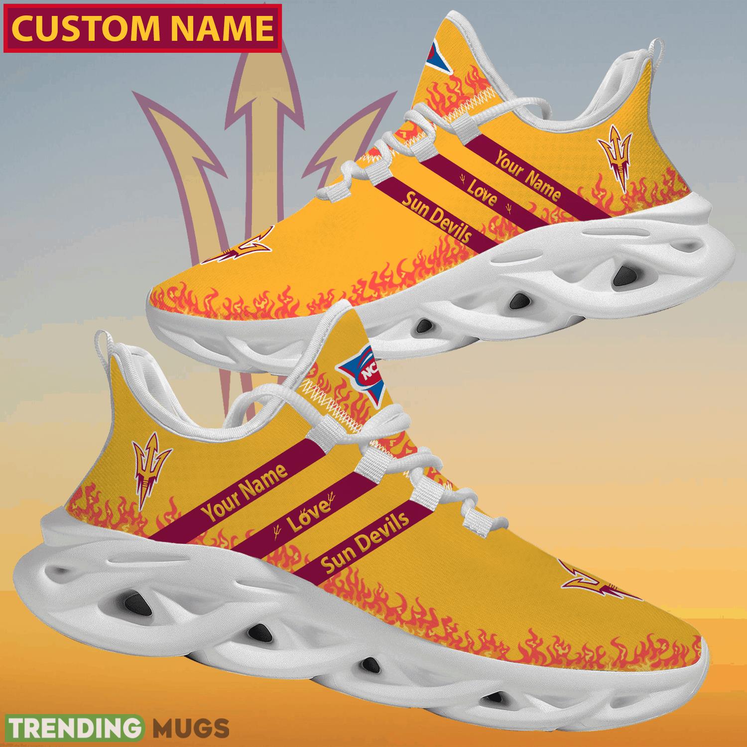 Personalized NCAA Arizona State Sun Devils Logo New Style Max Soul Shoes For Lover Max Soul Personalized NCAA Arizona State Sun Devils Logo New Style Max Soul Shoes For Lover Max Soul