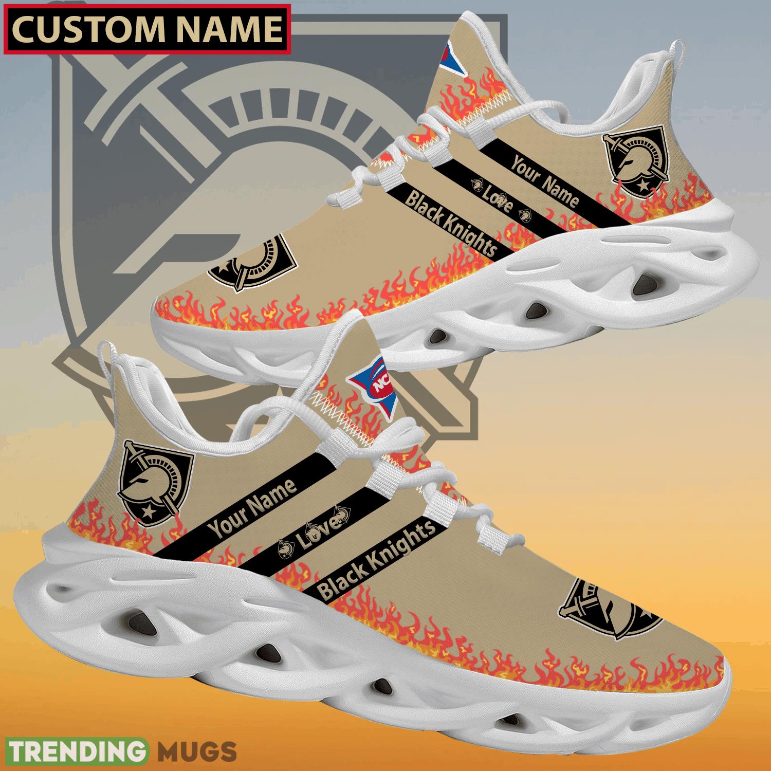 Personalized NCAA Army West Point Black Knights Logo New Style Max Soul Shoes For Fans Max Soul Personalized NCAA Army West Point Black Knights Logo New Style Max Soul Shoes For Fans Max Soul