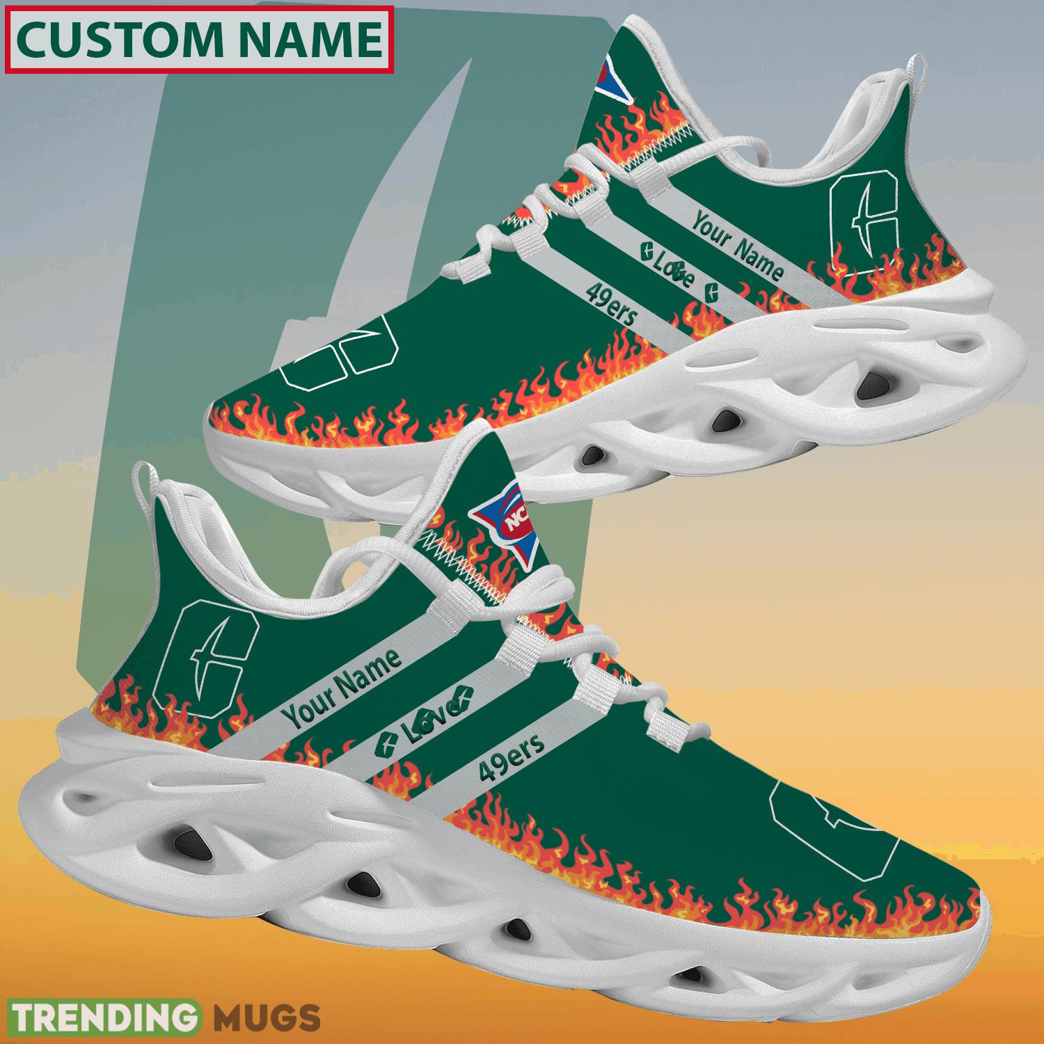 Personalized NCAA Charlotte 49ers Logo New Style Max Soul Shoes For Lover Max Soul Personalized NCAA Charlotte 49ers Logo New Style Max Soul Shoes For Lover Max Soul