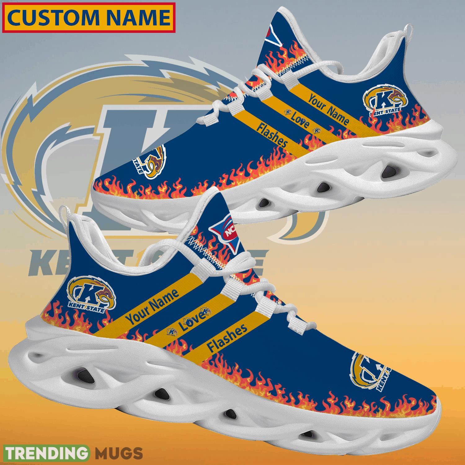Personalized NCAA Kent State Golden Flashes Logo New Style Max Soul Shoes For Fans Max Soul Personalized NCAA Kent State Golden Flashes Logo New Style Max Soul Shoes For Fans Max Soul