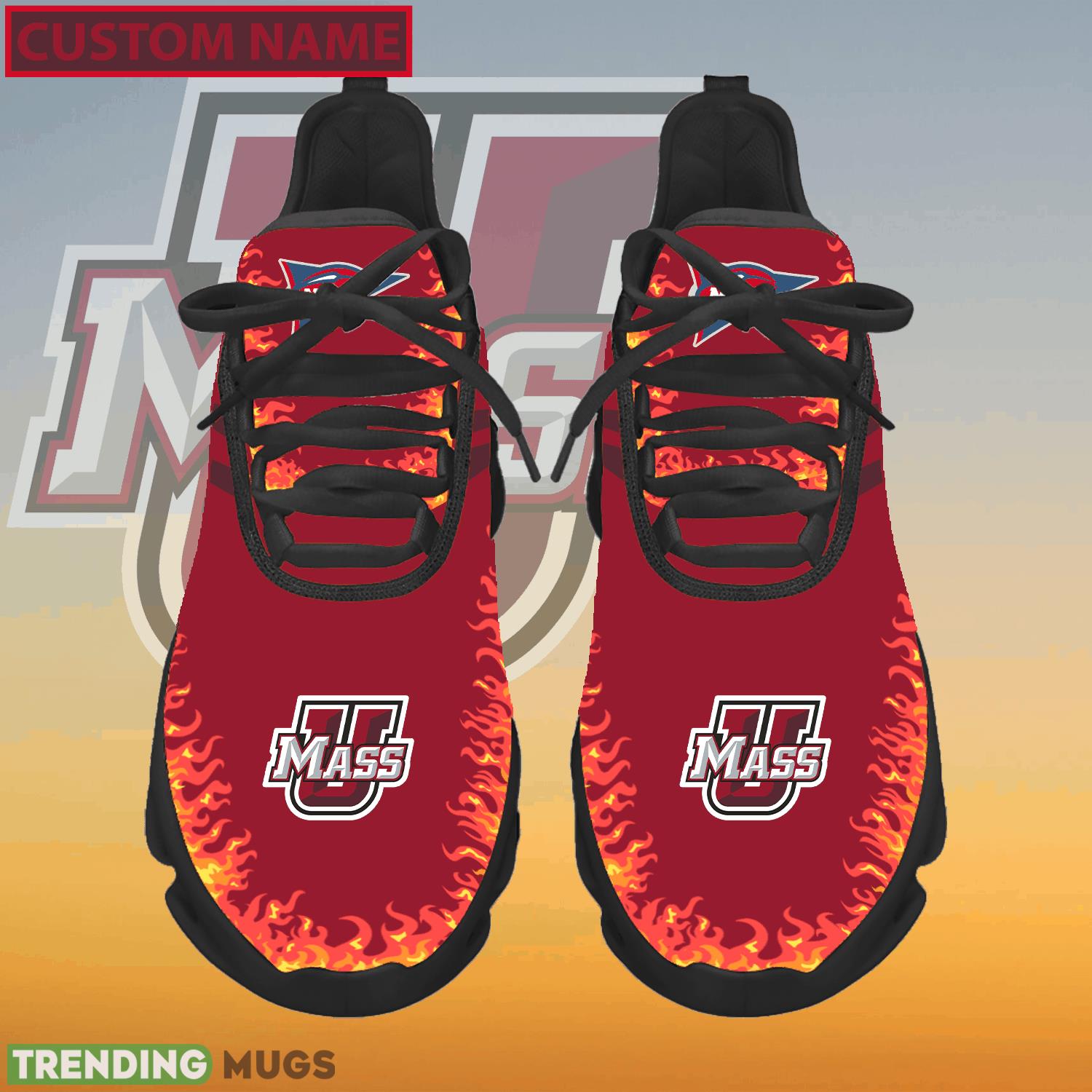 Personalized NCAA Massachusetts Minutemen Logo New Style Max Soul Shoes For Fans - NCAA Massachusetts Minutemen Logo Love Personalized Max Soul Shoes Photo 1 Personalized NCAA Massachusetts Minutemen Logo New Style Max Soul Shoes For Fans - NCAA Massachusetts Minutemen Logo Love Personalized Max Soul Shoes Photo 1