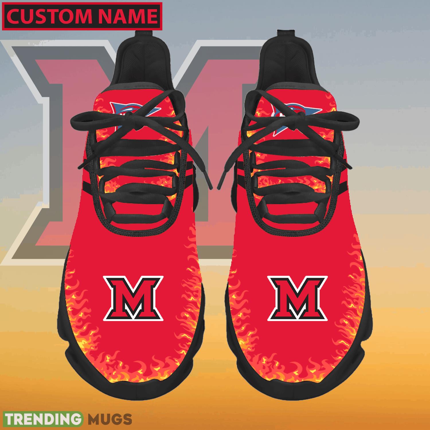 Personalized NCAA Miami (OH) RedHawks Logo New Style Max Soul Shoes For Fans - NCAA Miami (OH) RedHawks Logo Love Personalized Max Soul Shoes Photo 1 Personalized NCAA Miami (OH) RedHawks Logo New Style Max Soul Shoes For Fans - NCAA Miami (OH) RedHawks Logo Love Personalized Max Soul Shoes Photo 1