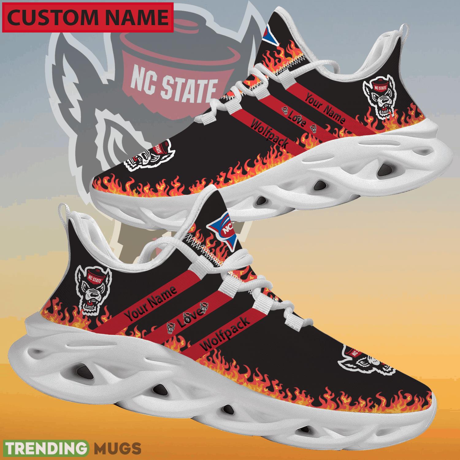 Personalized NCAA NC State Wolfpack Logo New Style Max Soul Shoes For Lover Max Soul Personalized NCAA NC State Wolfpack Logo New Style Max Soul Shoes For Lover Max Soul