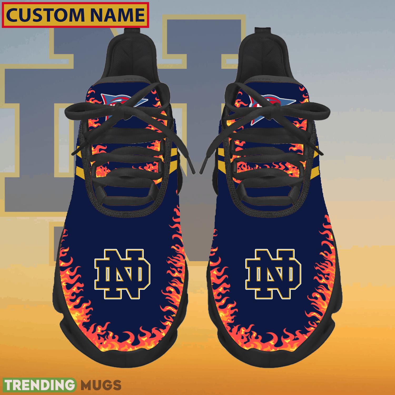 Personalized NCAA Notre Dame Fighting Irish Logo New Style Max Soul Shoes For Fans - NCAA Notre Dame Fighting Irish Logo Love Personalized Max Soul Shoes Photo 1 Personalized NCAA Notre Dame Fighting Irish Logo New Style Max Soul Shoes For Fans - NCAA Notre Dame Fighting Irish Logo Love Personalized Max Soul Shoes Photo 1