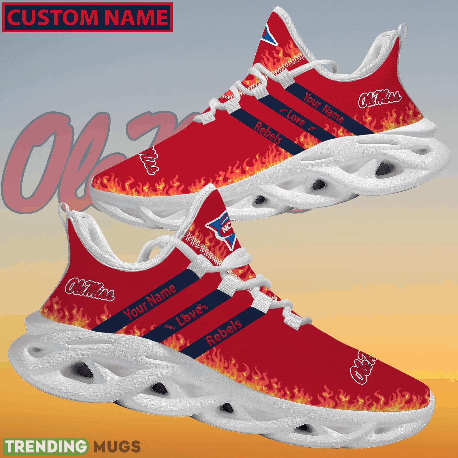 Personalized NCAA Ole Miss Rebels Logo New Style Max Soul Shoes For Lover Max Soul Personalized NCAA Ole Miss Rebels Logo New Style Max Soul Shoes For Lover Max Soul