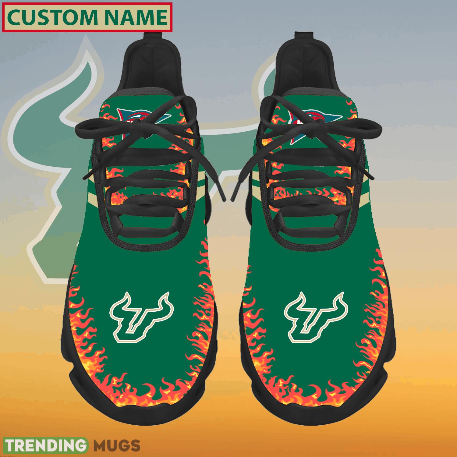Personalized NCAA South Florida Bulls Logo New Style Max Soul Shoes For Fans - NCAA South Florida Bulls Logo Love Personalized Max Soul Shoes Photo 1 Personalized NCAA South Florida Bulls Logo New Style Max Soul Shoes For Fans - NCAA South Florida Bulls Logo Love Personalized Max Soul Shoes Photo 1
