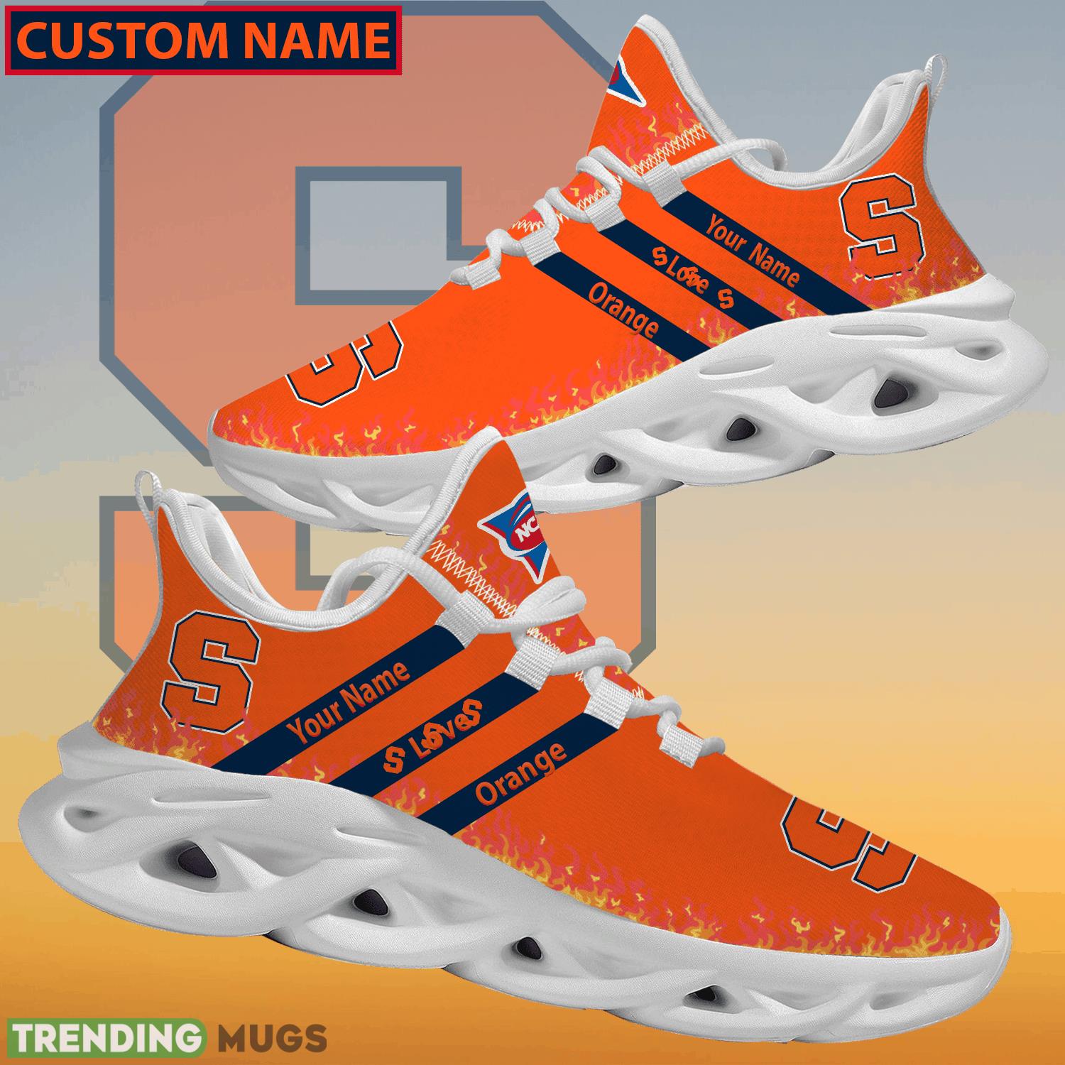 Personalized NCAA Syracuse Orange Logo New Style Max Soul Shoes For Fans Max Soul Personalized NCAA Syracuse Orange Logo New Style Max Soul Shoes For Fans Max Soul