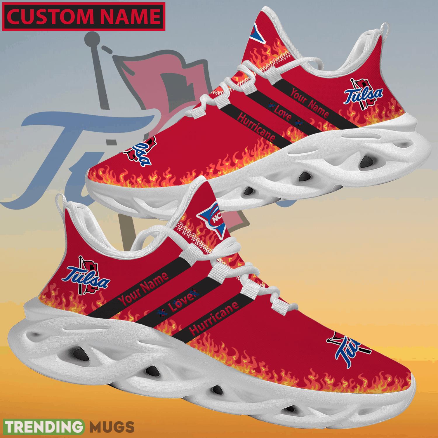 Personalized NCAA Tulsa Golden Hurricane Logo New Style Max Soul Shoes For Men And Women Max Soul Personalized NCAA Tulsa Golden Hurricane Logo New Style Max Soul Shoes For Men And Women Max Soul
