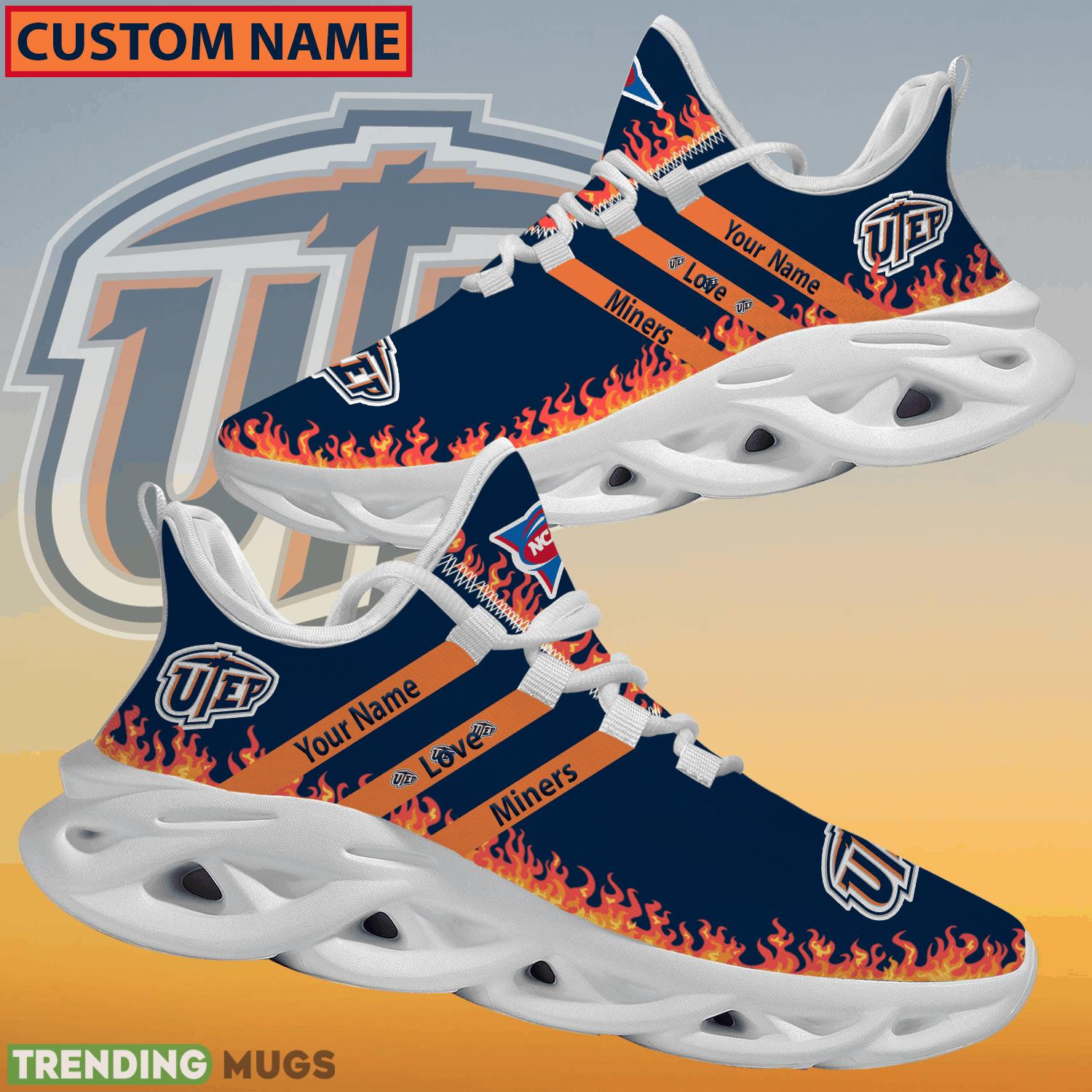 Personalized NCAA UTEP Miners Logo New Style Max Soul Shoes For Men And Women Max Soul Personalized NCAA UTEP Miners Logo New Style Max Soul Shoes For Men And Women Max Soul