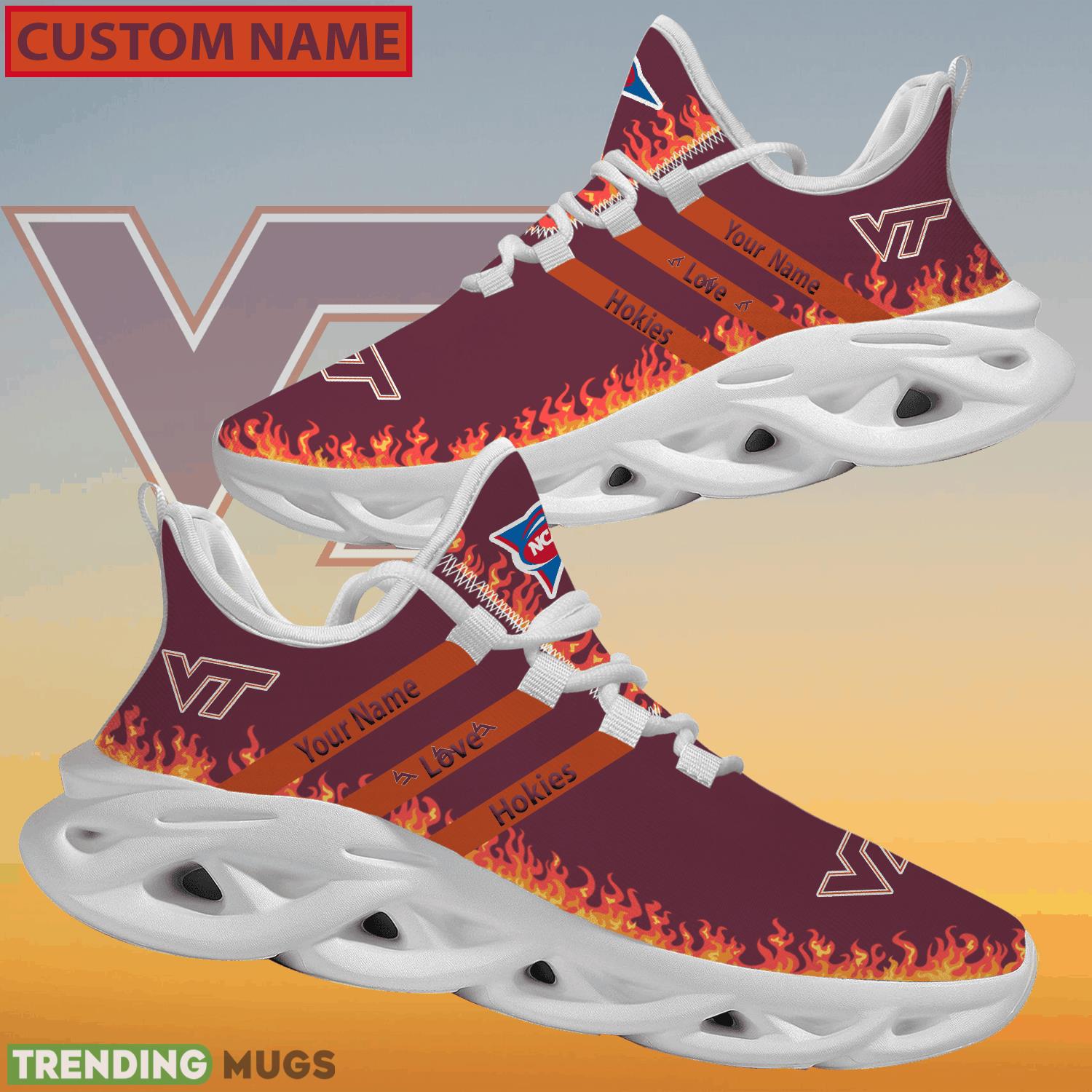 Personalized NCAA Virginia Tech Hokies Logo New Style Max Soul Shoes For Lover Max Soul Personalized NCAA Virginia Tech Hokies Logo New Style Max Soul Shoes For Lover Max Soul