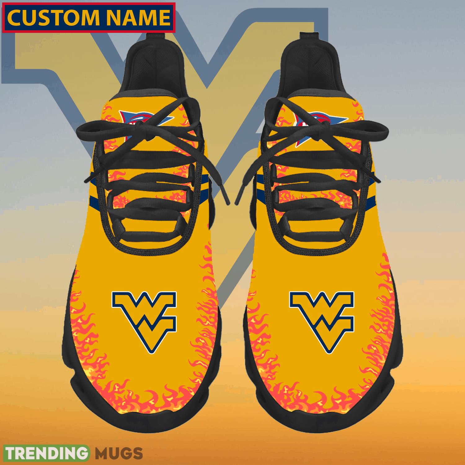 Personalized NCAA West Virginia Mountaineers Logo New Style Max Soul Shoes For Fans - NCAA West Virginia Mountaineers Logo Love Personalized Max Soul Shoes Photo 1 Personalized NCAA West Virginia Mountaineers Logo New Style Max Soul Shoes For Fans - NCAA West Virginia Mountaineers Logo Love Personalized Max Soul Shoes Photo 1