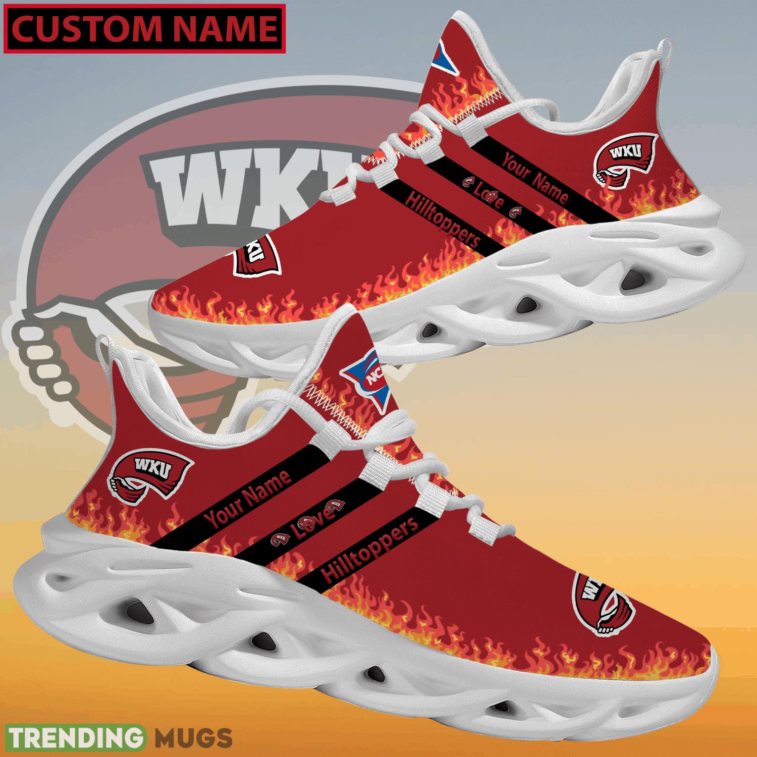 Personalized NCAA Western Kentucky Hilltoppers Logo New Style Max Soul Shoes For Lover Max Soul Personalized NCAA Western Kentucky Hilltoppers Logo New Style Max Soul Shoes For Lover Max Soul