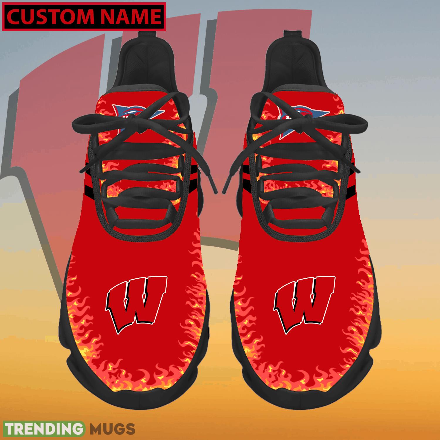 Personalized NCAA Wisconsin Badgers Logo New Style Max Soul Shoes For Fans - NCAA Wisconsin Badgers Logo Love Personalized Max Soul Shoes Photo 1 Personalized NCAA Wisconsin Badgers Logo New Style Max Soul Shoes For Fans - NCAA Wisconsin Badgers Logo Love Personalized Max Soul Shoes Photo 1