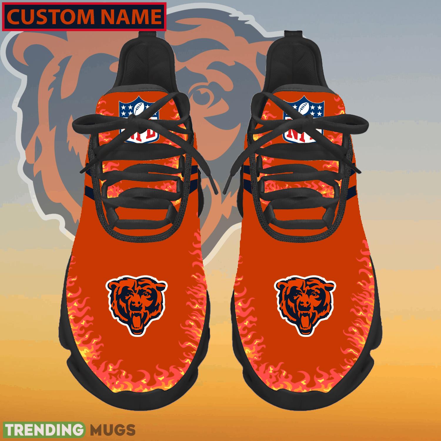 Personalized NFL Chicago Bears Logo New Style Max Soul Shoes For Fans - NFL Chicago Bears Logo Love Personalized Max Soul Shoes Photo 1 Personalized NFL Chicago Bears Logo New Style Max Soul Shoes For Fans - NFL Chicago Bears Logo Love Personalized Max Soul Shoes Photo 1