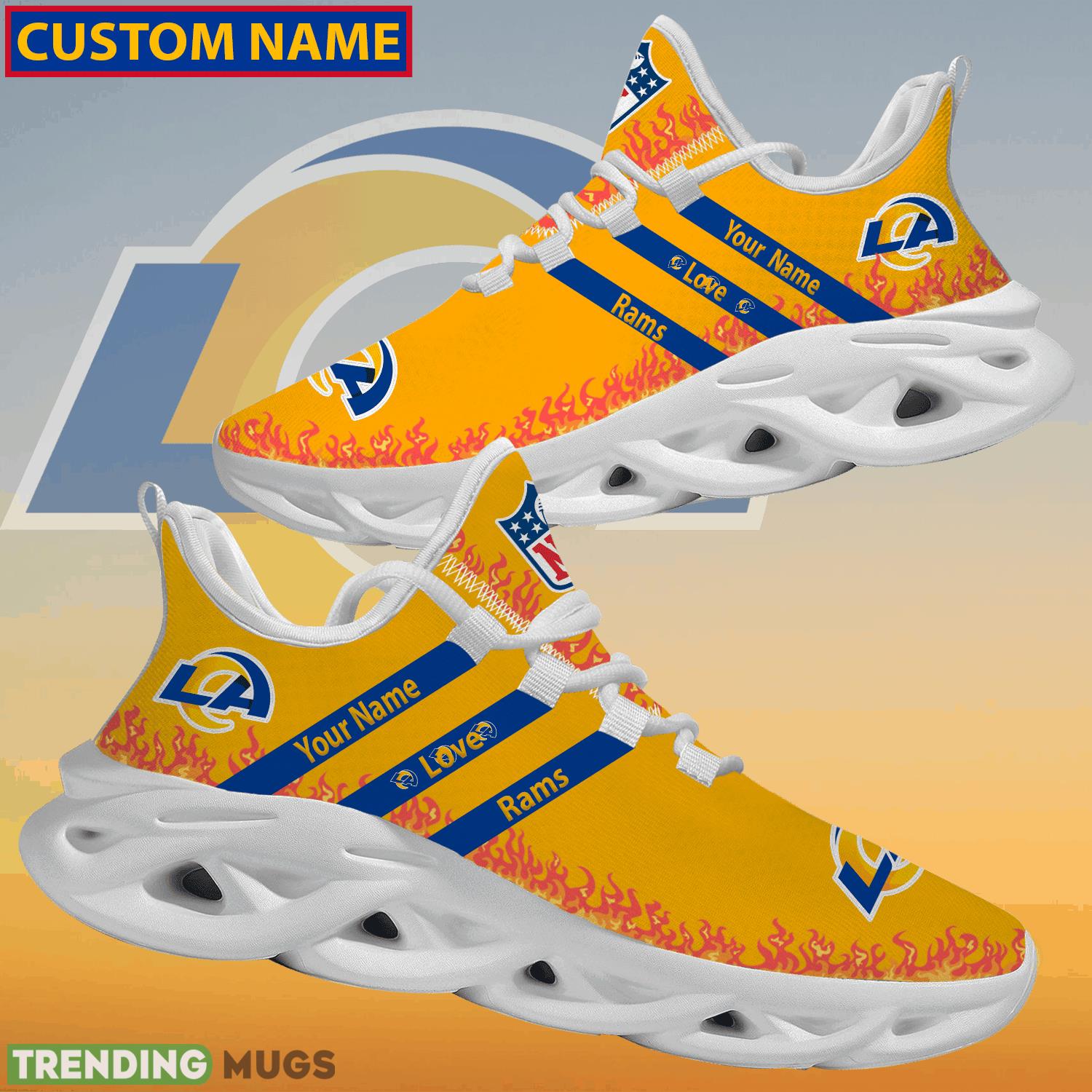 Personalized NFL Los Angeles Rams Logo New Style Max Soul Shoes For Fans Max Soul Personalized NFL Los Angeles Rams Logo New Style Max Soul Shoes For Fans Max Soul