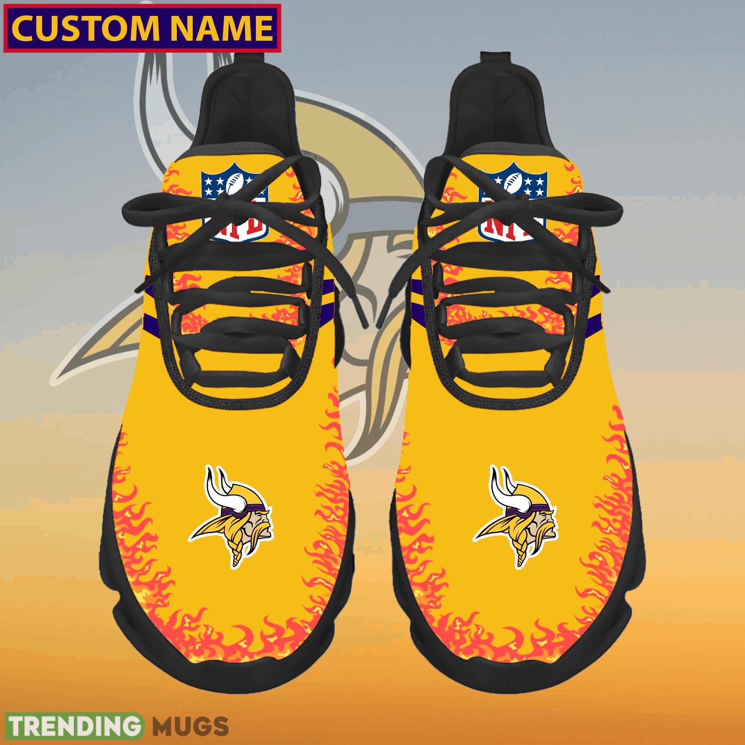 Personalized NFL Minnesota Vikings Logo New Style Max Soul Shoes For Fans - NFL Minnesota Vikings Logo Love Personalized Max Soul Shoes Photo 1 Personalized NFL Minnesota Vikings Logo New Style Max Soul Shoes For Fans - NFL Minnesota Vikings Logo Love Personalized Max Soul Shoes Photo 1