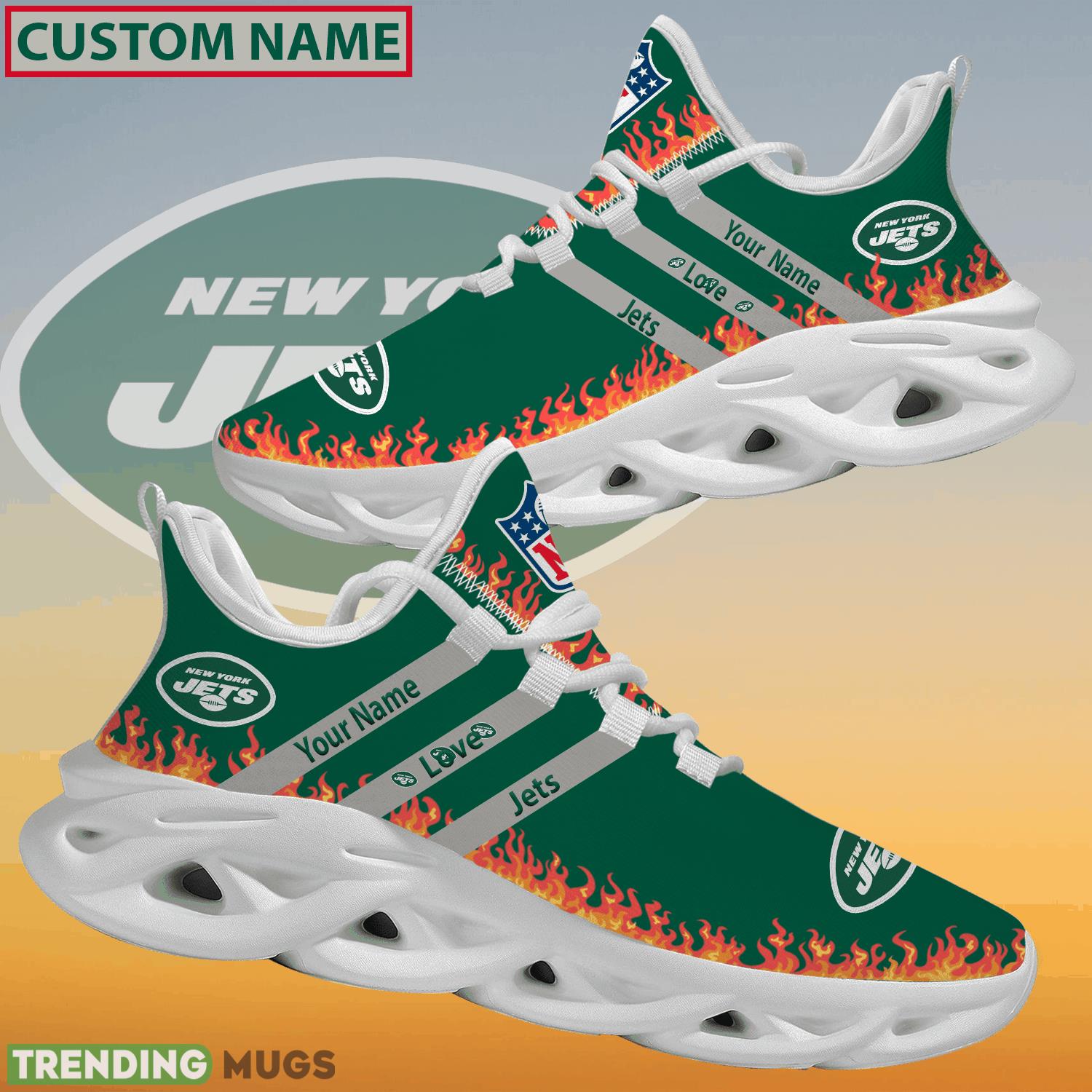 Personalized NFL New York Jets Logo New Style Max Soul Shoes For Men And Women Max Soul Personalized NFL New York Jets Logo New Style Max Soul Shoes For Men And Women Max Soul