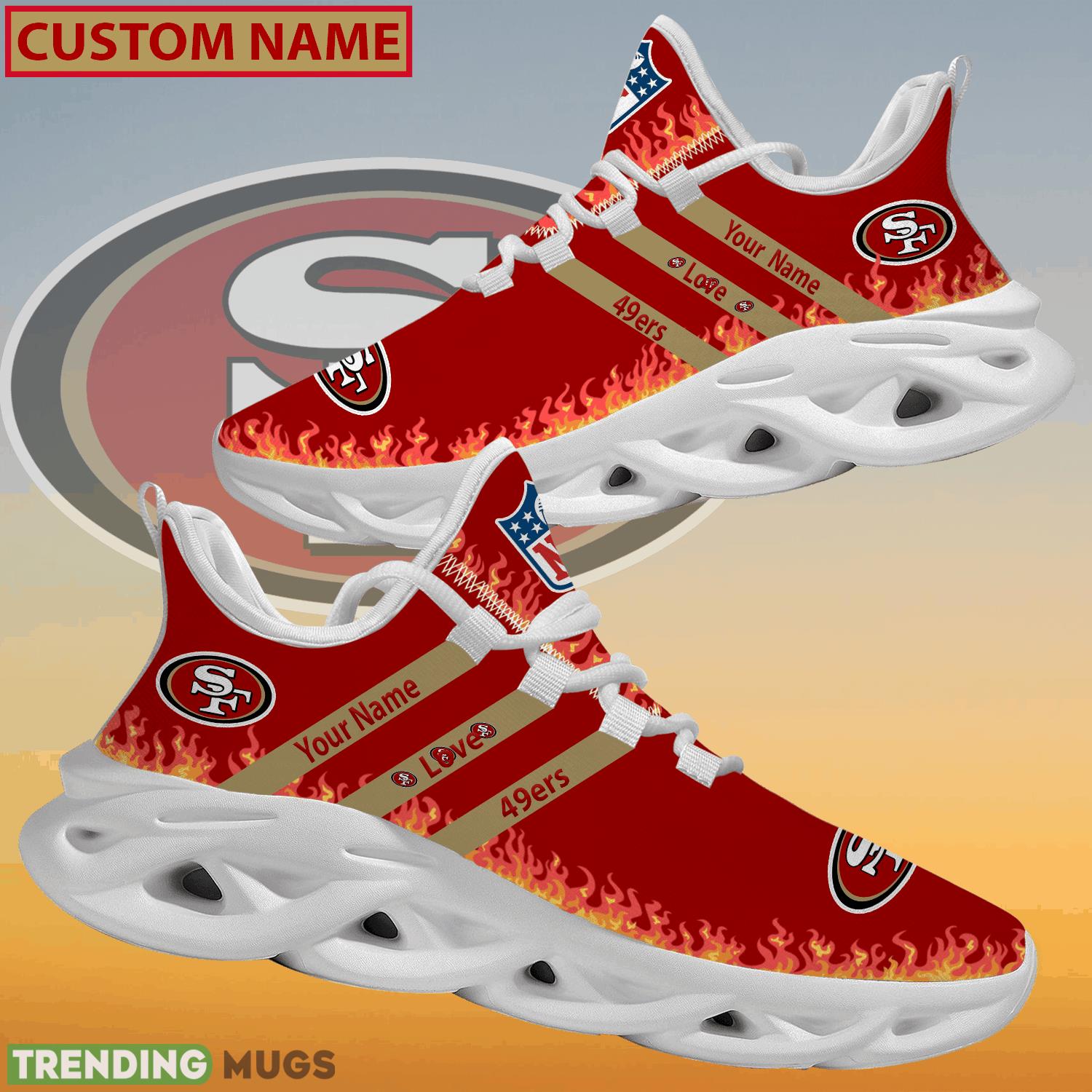 Personalized NFL San Francisco 49ers Logo New Style Max Soul Shoes For Men And Women Max Soul Personalized NFL San Francisco 49ers Logo New Style Max Soul Shoes For Men And Women Max Soul