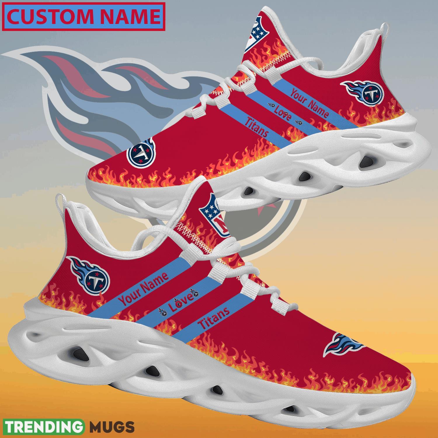 Personalized NFL Tennessee Titans Logo New Style Max Soul Shoes For Fans Max Soul Personalized NFL Tennessee Titans Logo New Style Max Soul Shoes For Fans Max Soul