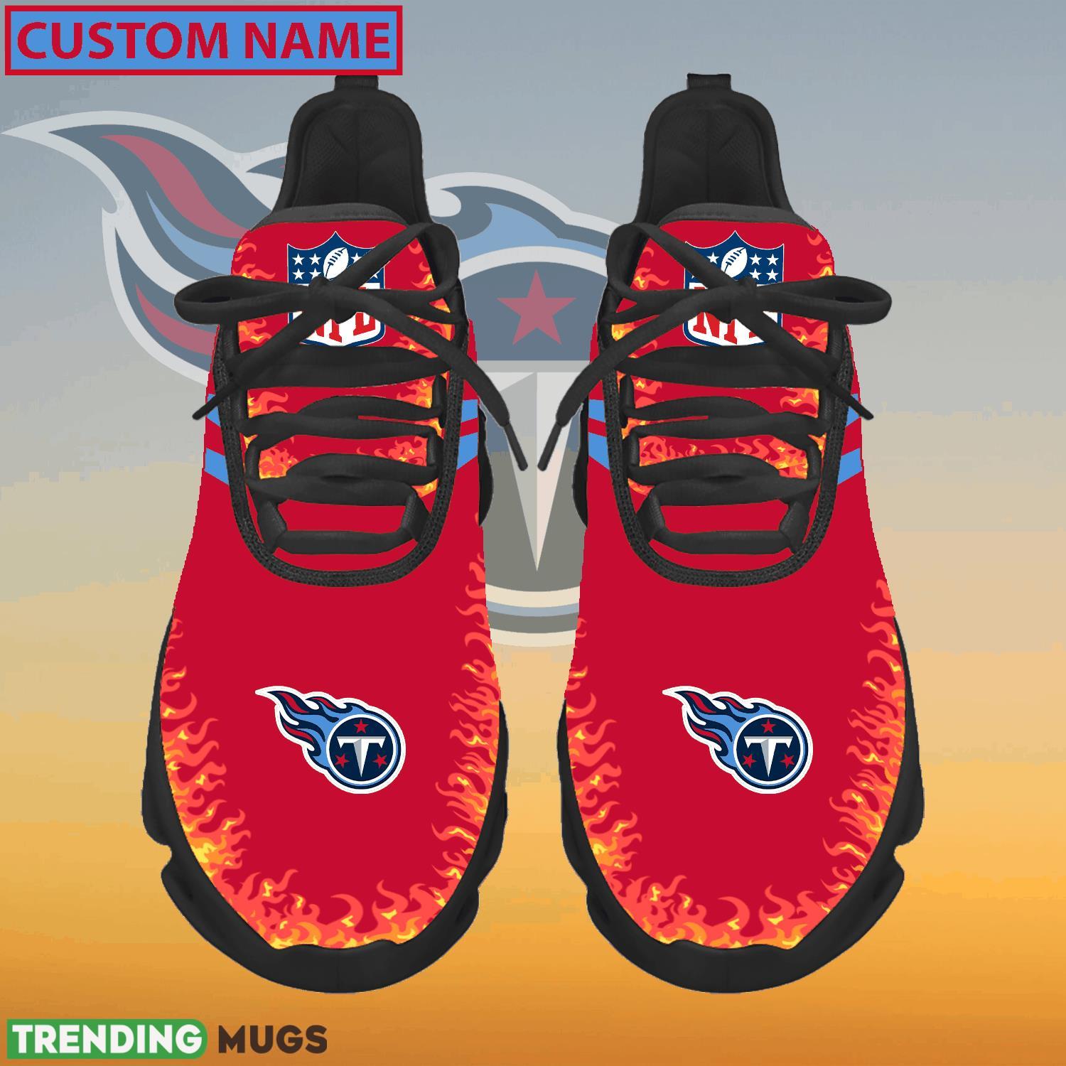 Personalized NFL Tennessee Titans Logo New Style Max Soul Shoes For Fans - NFL Tennessee Titans Logo Love Personalized Max Soul Shoes Photo 1 Personalized NFL Tennessee Titans Logo New Style Max Soul Shoes For Fans - NFL Tennessee Titans Logo Love Personalized Max Soul Shoes Photo 1