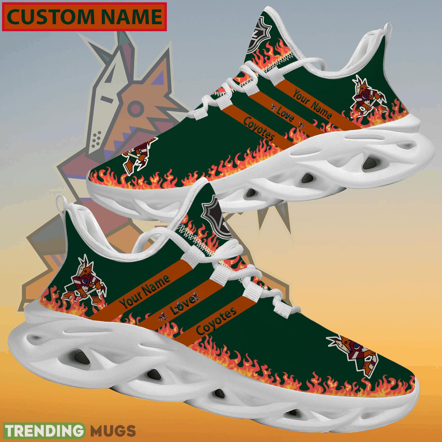 Personalized NHL Arizona Coyotes Logo New Style Max Soul Shoes For Fans Max Soul Personalized NHL Arizona Coyotes Logo New Style Max Soul Shoes For Fans Max Soul