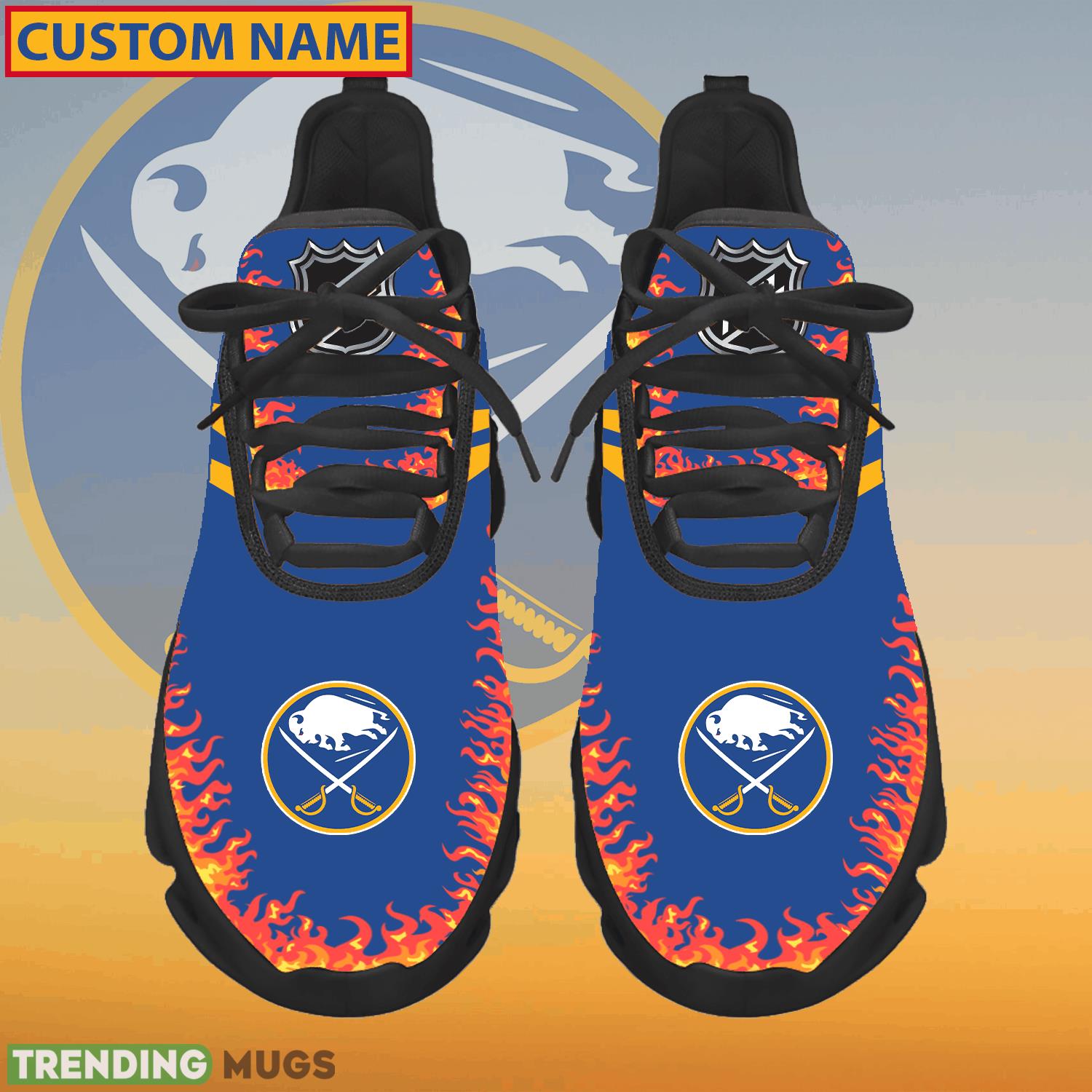 Personalized NHL Buffalo Sabres Logo New Style Max Soul Shoes For Fans - NHL Buffalo Sabres Logo Love Personalized Max Soul Shoes Photo 1 Personalized NHL Buffalo Sabres Logo New Style Max Soul Shoes For Fans - NHL Buffalo Sabres Logo Love Personalized Max Soul Shoes Photo 1