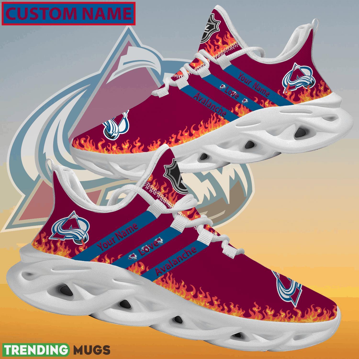 Personalized NHL Colorado Avalanche Logo New Style Max Soul Shoes For Men And Women Max Soul Personalized NHL Colorado Avalanche Logo New Style Max Soul Shoes For Men And Women Max Soul