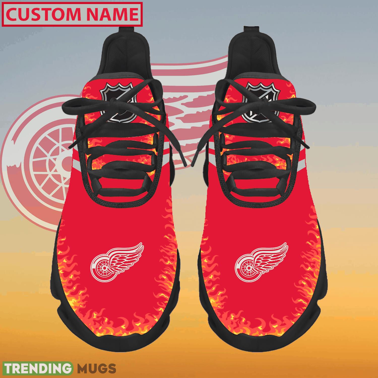 Personalized NHL Detroit Red Wings Logo New Style Max Soul Shoes For Men And Women - NHL Detroit Red Wings Logo Love Personalized Max Soul Shoes Photo 1 Personalized NHL Detroit Red Wings Logo New Style Max Soul Shoes For Men And Women - NHL Detroit Red Wings Logo Love Personalized Max Soul Shoes Photo 1