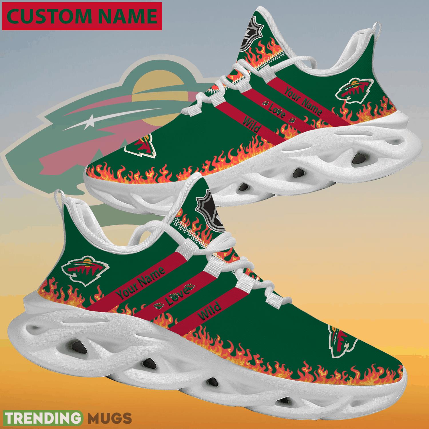 Personalized NHL Minnesota Wild Logo New Style Max Soul Shoes For Lover Max Soul Personalized NHL Minnesota Wild Logo New Style Max Soul Shoes For Lover Max Soul