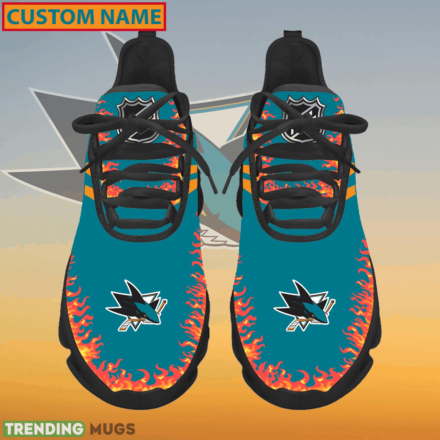 Personalized NHL San Jose Sharks Logo New Style Max Soul Shoes For Fans - NHL San Jose Sharks Logo Love Personalized Max Soul Shoes Photo 1 Personalized NHL San Jose Sharks Logo New Style Max Soul Shoes For Fans - NHL San Jose Sharks Logo Love Personalized Max Soul Shoes Photo 1
