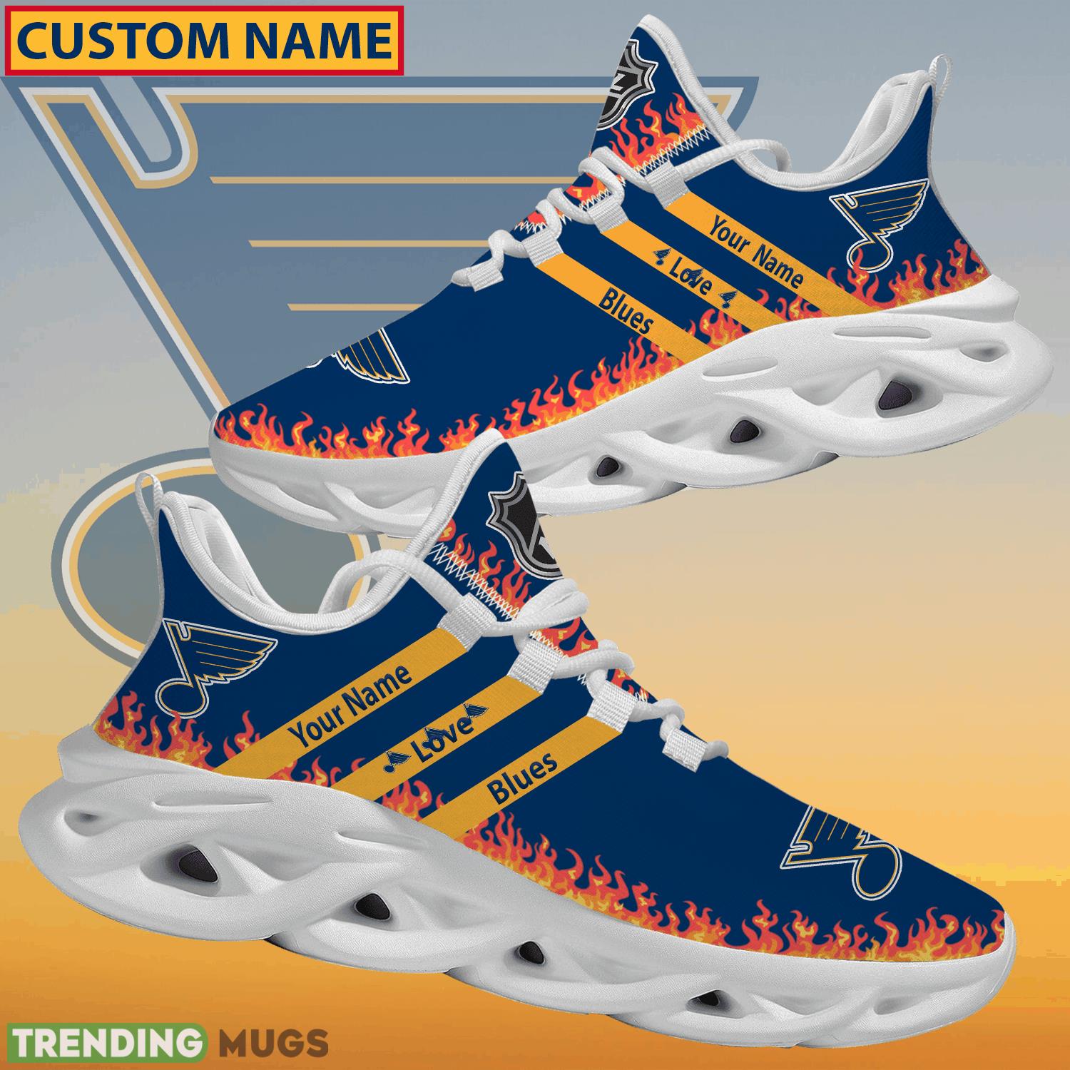 Personalized NHL St. Louis Blues Logo New Style Max Soul Shoes For Men And Women Max Soul Personalized NHL St. Louis Blues Logo New Style Max Soul Shoes For Men And Women Max Soul