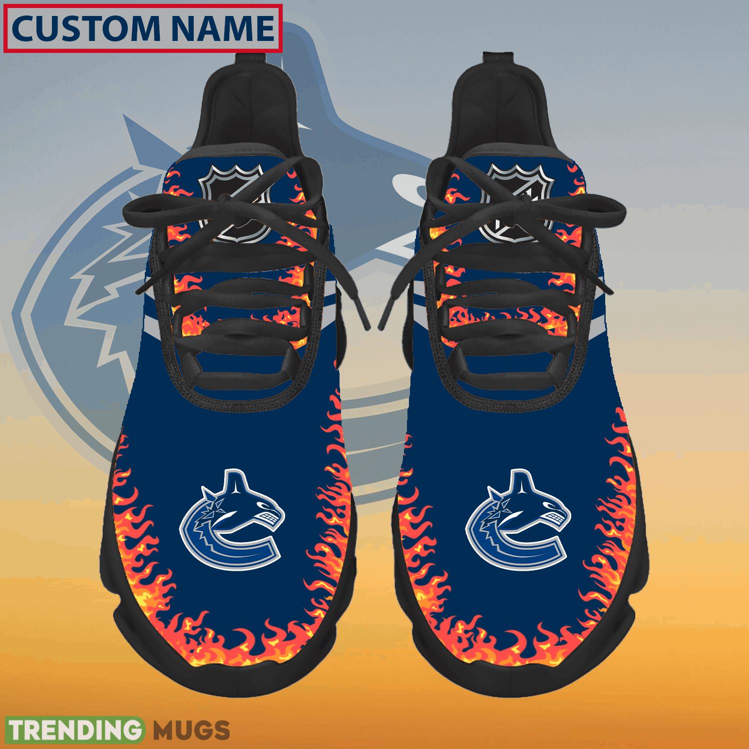Personalized NHL Vancouver Canucks Logo New Style Max Soul Shoes For Fans - NHL Vancouver Canucks Logo Love Personalized Max Soul Shoes Photo 1