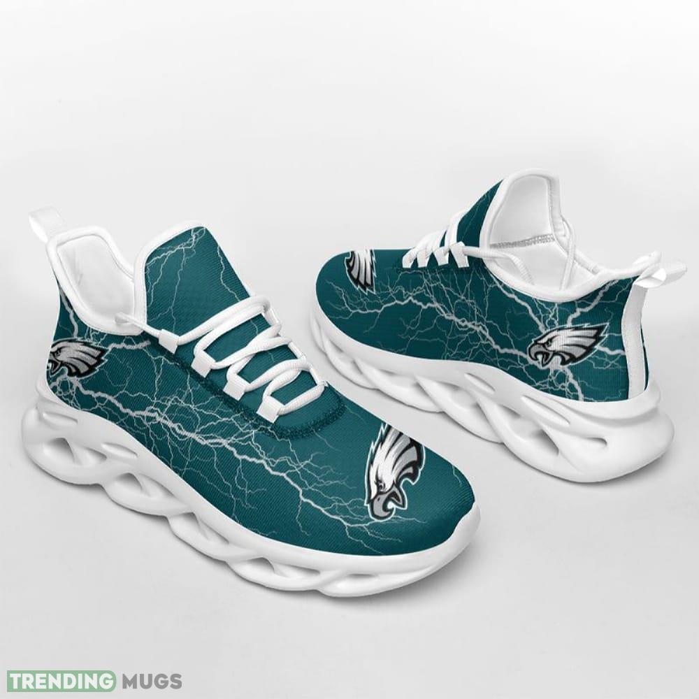Philadelphia Eagles Lightning Pattern Max Soul Shoes Imprint Running Sneakers Fans Gift Max Soul Philadelphia Eagles Lightning Pattern Max Soul Shoes Imprint Running Sneakers Fans Gift Max Soul