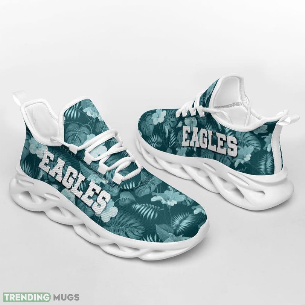 Philadelphia Eagles Tropical Flowers Print Max Soul Shoes Emblematic Sport Sneakers Fans Gift - Philadelphia Eagles Tropical Flowers Print Max Soul Shoes_1 Philadelphia Eagles Tropical Flowers Print Max Soul Shoes Emblematic Sport Sneakers Fans Gift - Philadelphia Eagles Tropical Flowers Print Max Soul Shoes_1