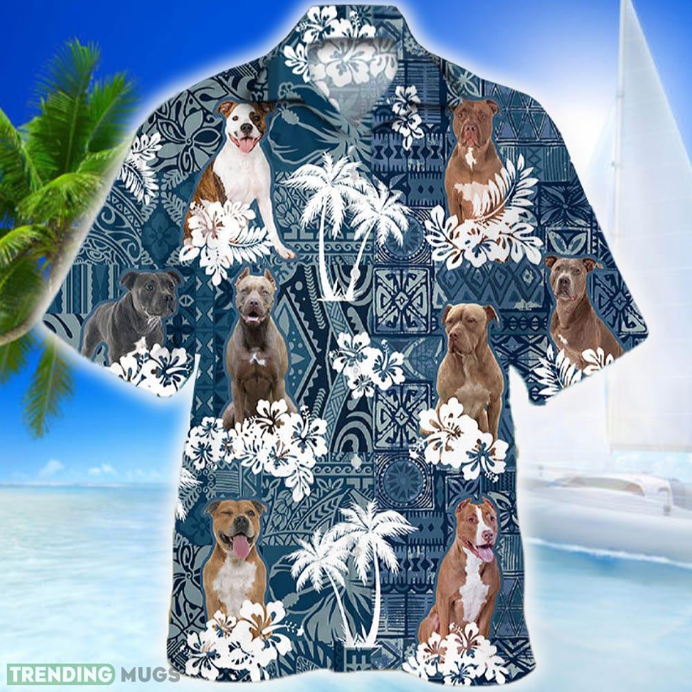 Pitbull Hawaiian Shirt Dog Aloha Shirt For Men Women Beach - Pitbull Hawaiian Shirt Dog Aloha Shirt For Men Women_1