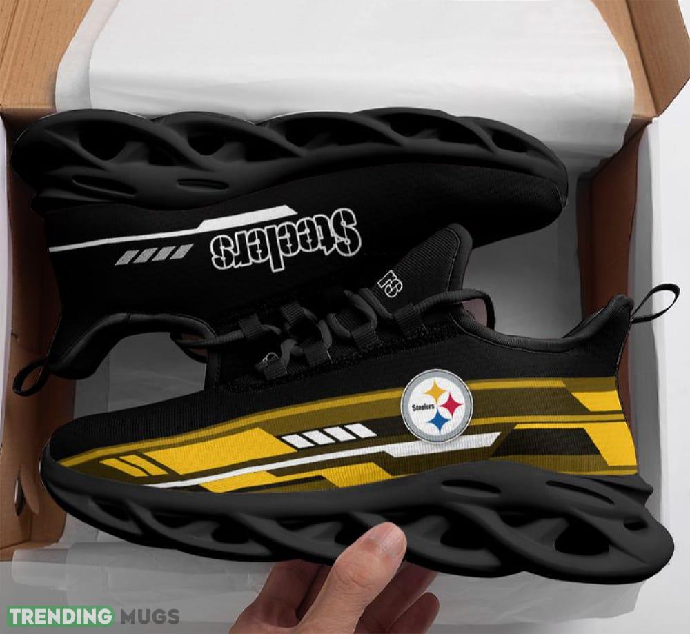 Pittsburgh Steelers Line Partern Max Soul Shoes Motivate Sport Sneakers Fans Gift Max Soul Pittsburgh Steelers Line Partern Max Soul Shoes Motivate Sport Sneakers Fans Gift Max Soul