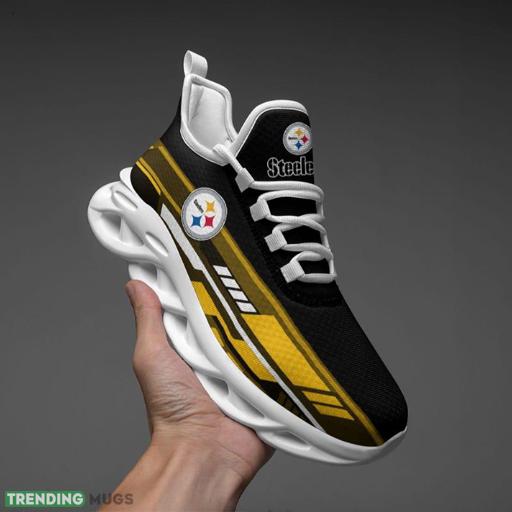 Pittsburgh Steelers Line Partern Max Soul Shoes Motivate Sport Sneakers Fans Gift Max Soul Pittsburgh Steelers Line Partern Max Soul Shoes Motivate Sport Sneakers Fans Gift Max Soul