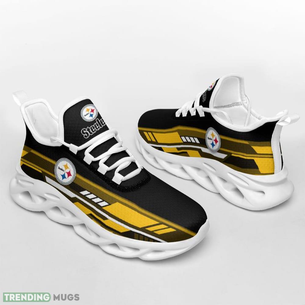 Pittsburgh Steelers Line Partern Max Soul Shoes Motivate Sport Sneakers Fans Gift Max Soul Pittsburgh Steelers Line Partern Max Soul Shoes Motivate Sport Sneakers Fans Gift Max Soul