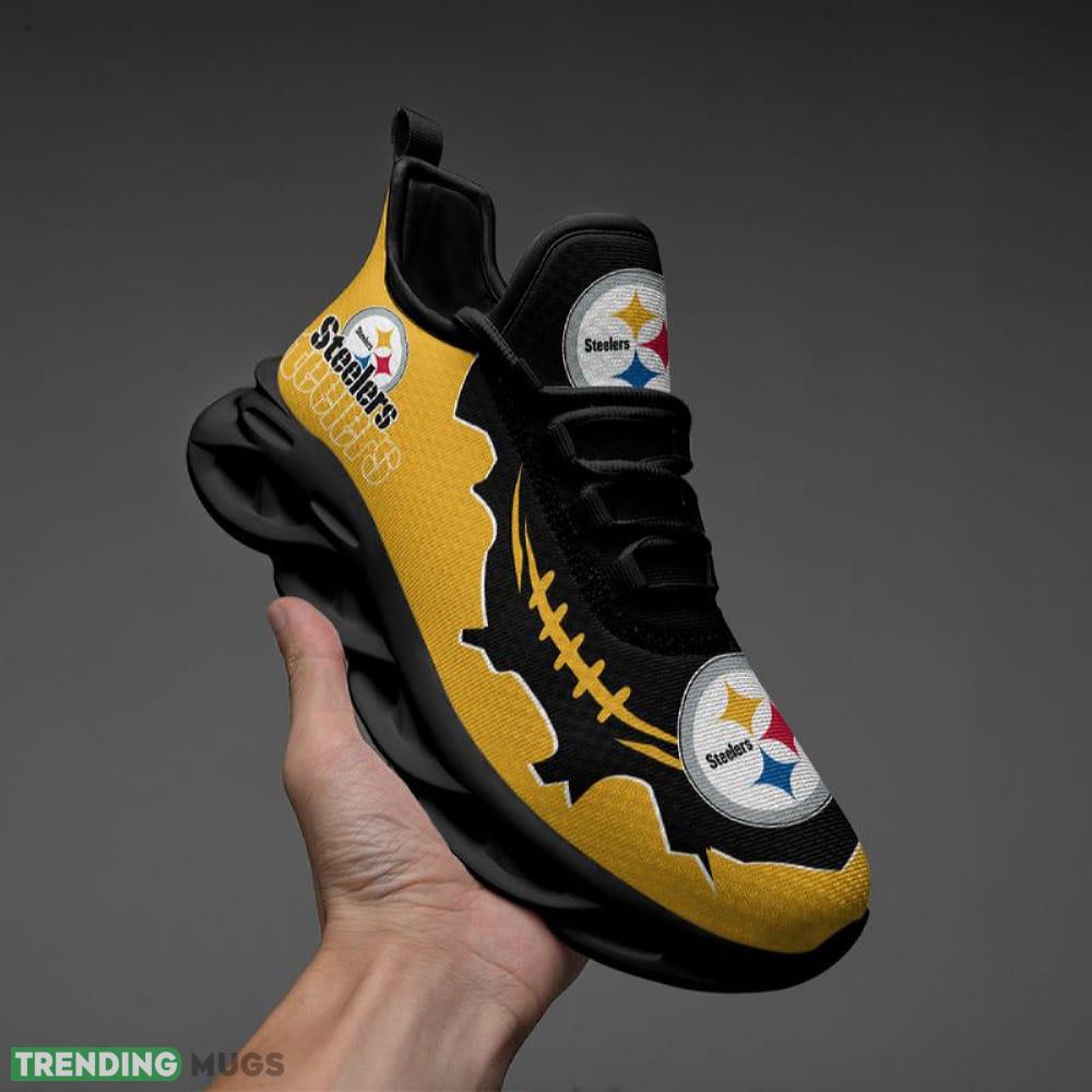 Pittsburgh Steelers Max Soul Shoes Accentuate Running Sneakers Fans Gift Max Soul Pittsburgh Steelers Max Soul Shoes Accentuate Running Sneakers Fans Gift Max Soul