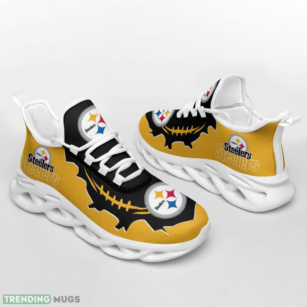 Pittsburgh Steelers Max Soul Shoes Accentuate Running Sneakers Fans Gift Max Soul Pittsburgh Steelers Max Soul Shoes Accentuate Running Sneakers Fans Gift Max Soul