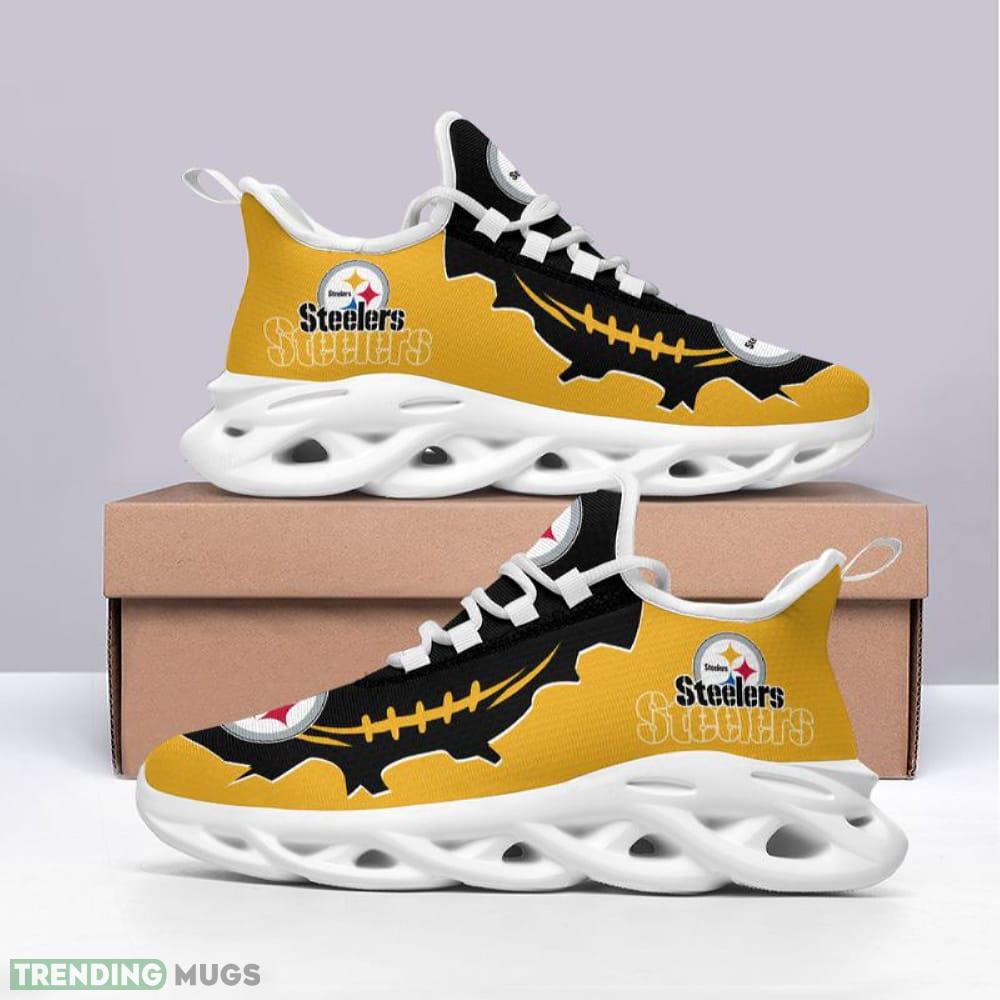 Pittsburgh Steelers Max Soul Shoes Accentuate Running Sneakers Fans Gift Max Soul Pittsburgh Steelers Max Soul Shoes Accentuate Running Sneakers Fans Gift Max Soul